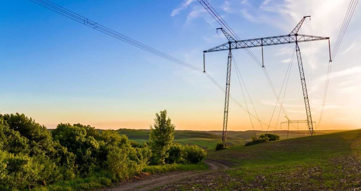 beautiful-wide-panorama-high-voltage-lines-power-pylons-stretching-through-spring-fields-group-green-trees-dawn-sunset-transmission-distribution-electricity-concept beautiful-wide-panorama-high-voltage-lines-power-pylons-stretching-through-spring-fields-group-green-trees-dawn-sunset-transmission-distribution-electricity-concept